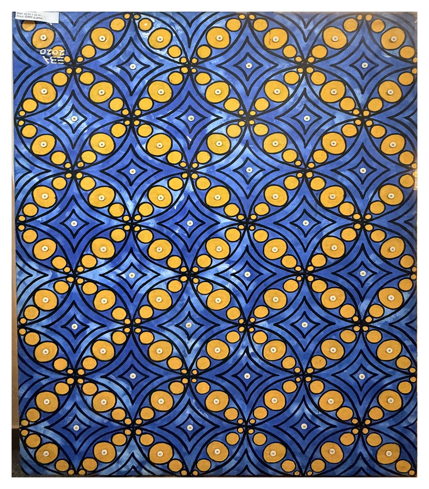 Collection photograph: blue and yellow rhythm.