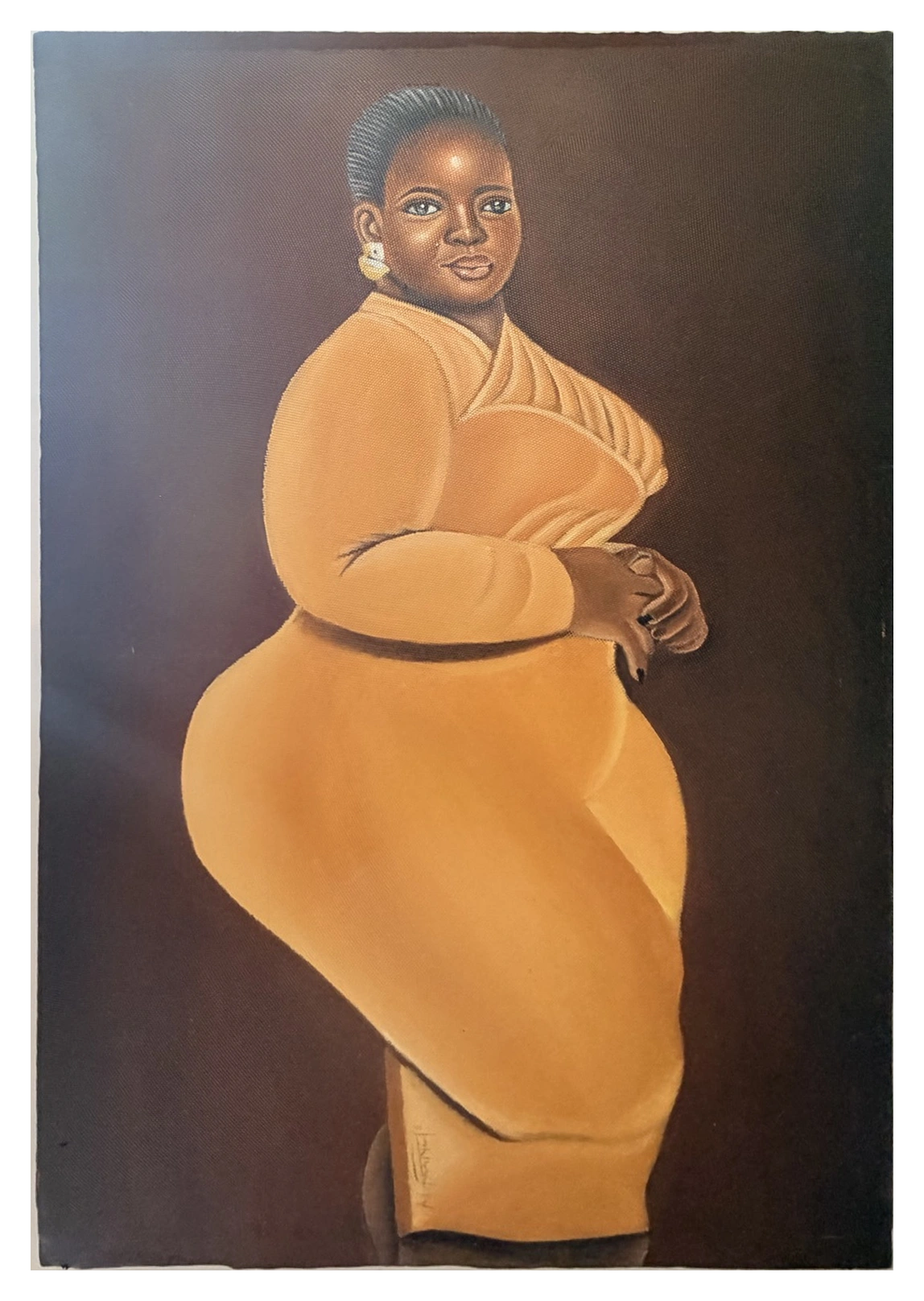 Collection photograph: portrait in gold.