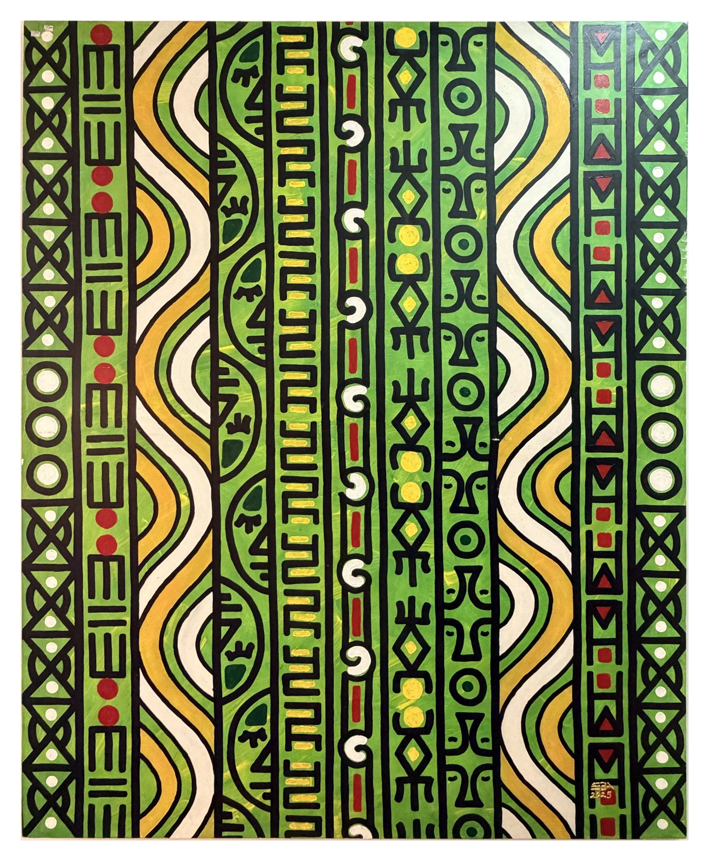 Collection photograph: rhythm in green and blue.