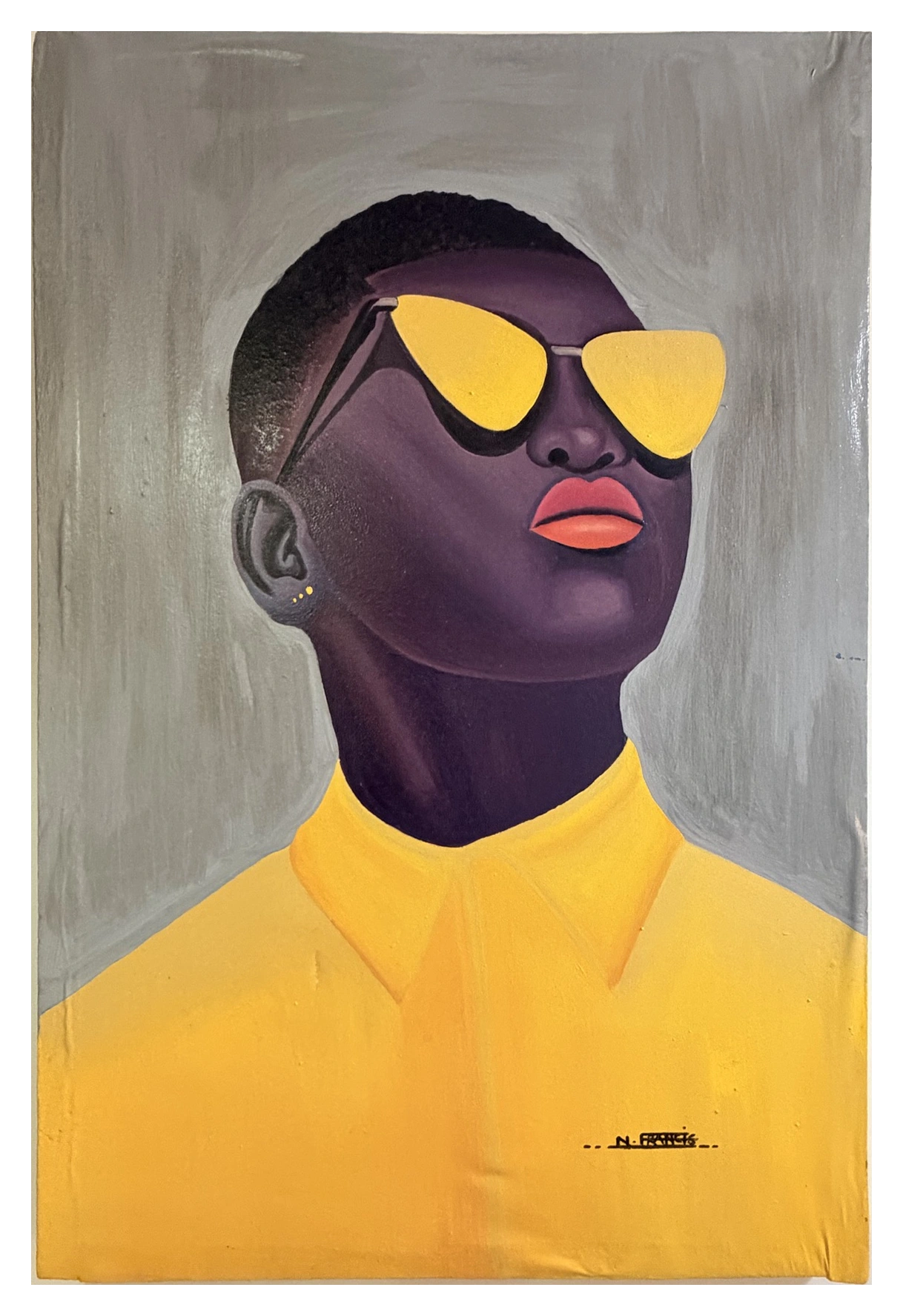 Collection photograph: portrait in yellow.