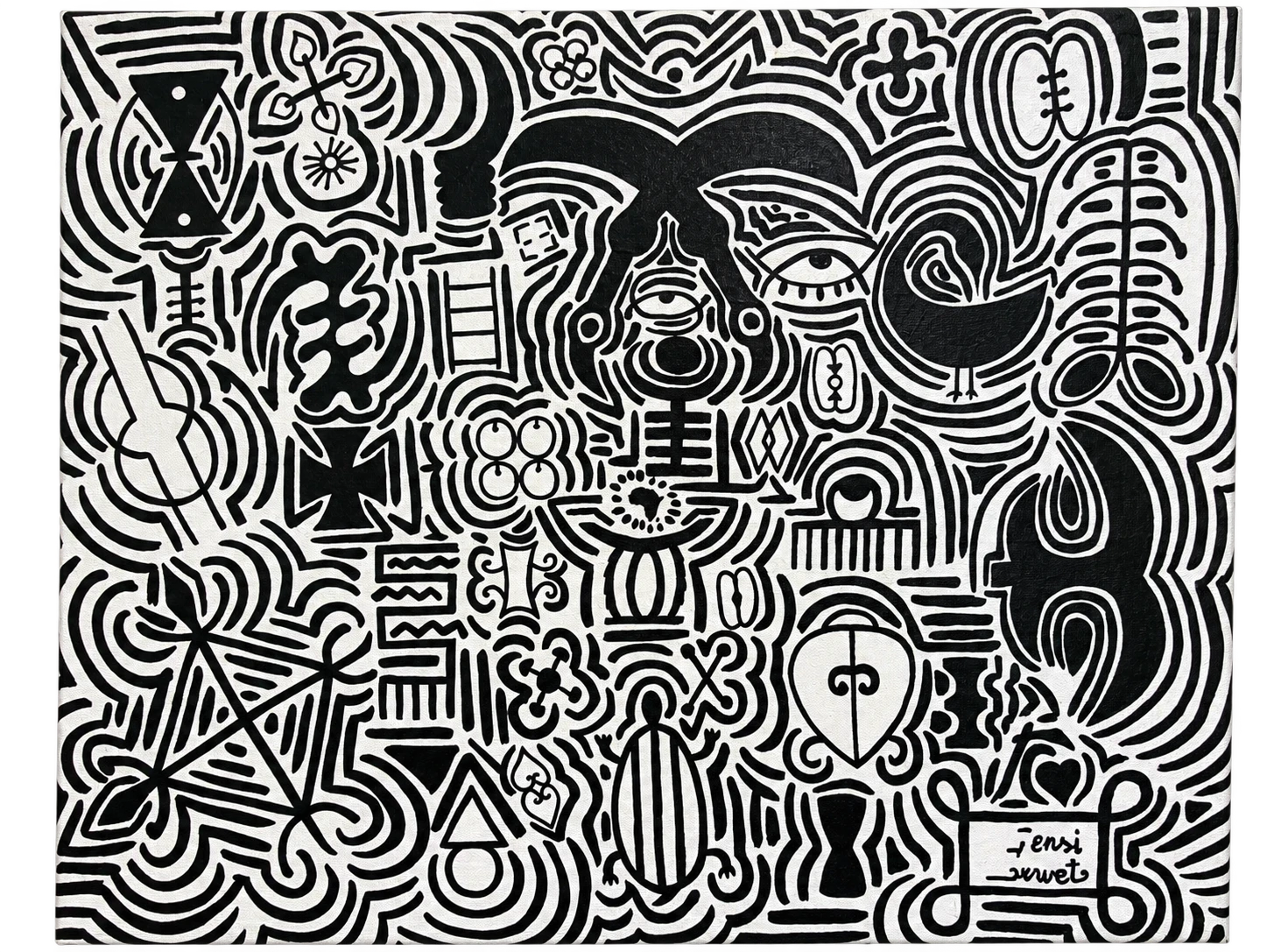 Collection photograph: figures in black and white.