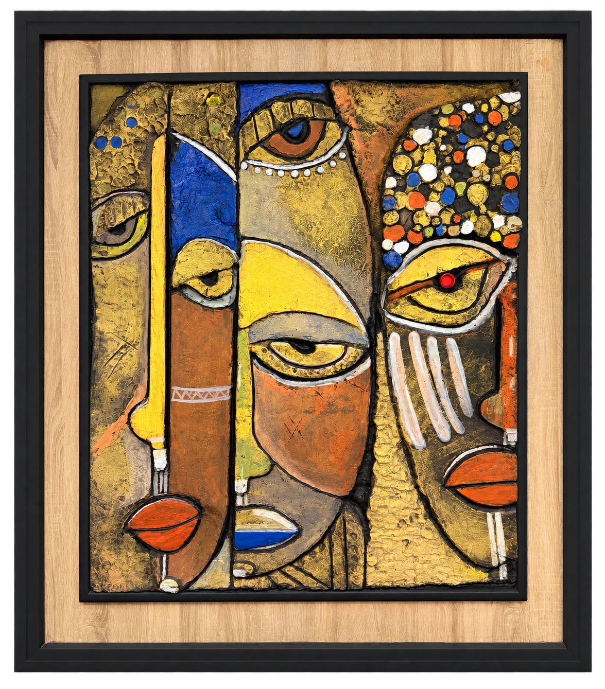 Collection photograph: faces in conversation.