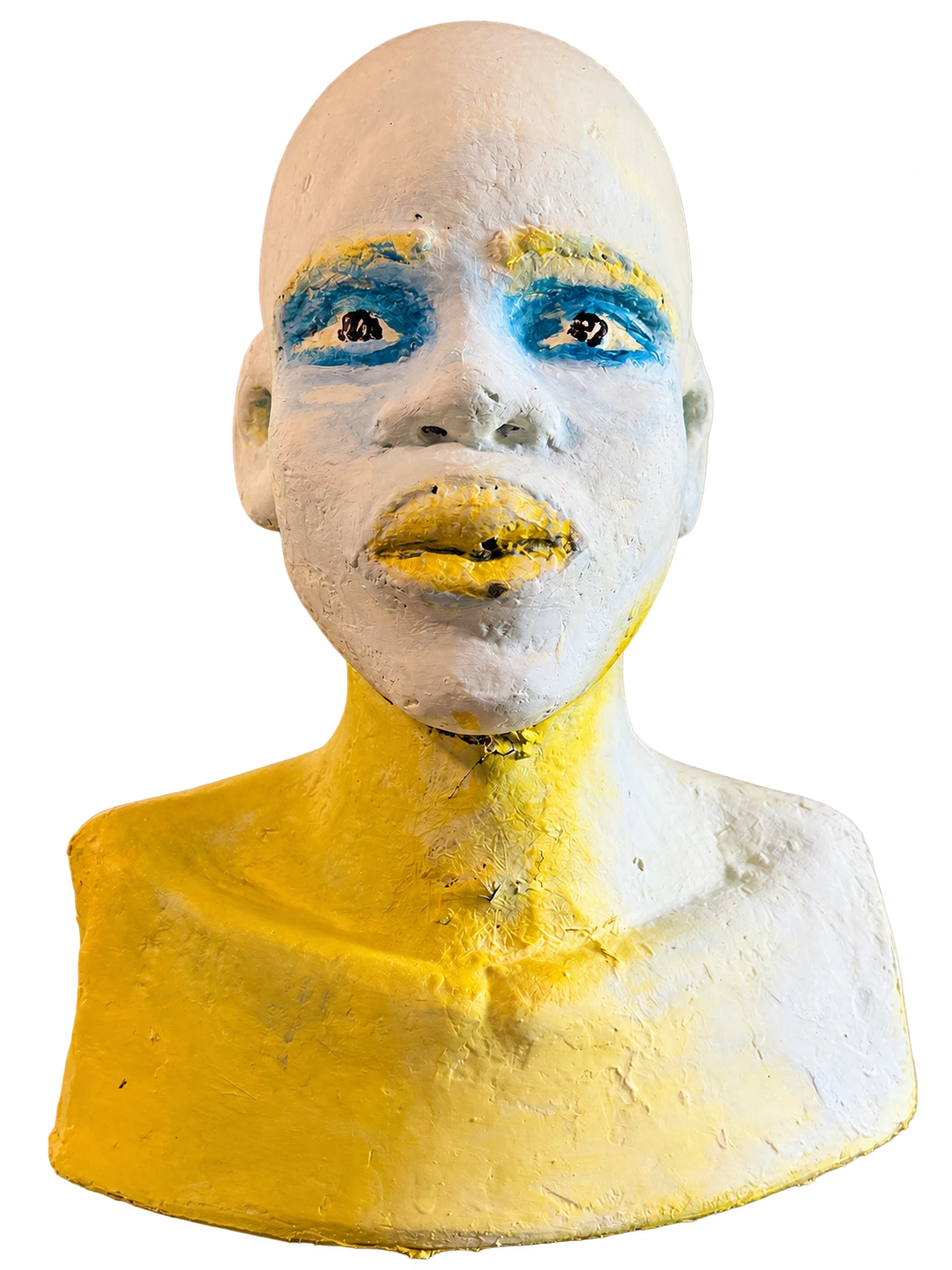 Collection photograph: bust in white and yellow.